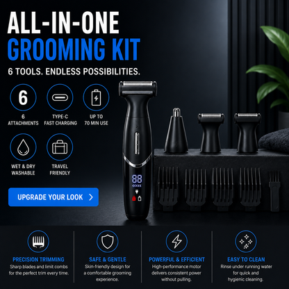 Professional 4-in-1 Body & Face Trimmer