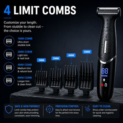Professional 4-in-1 Body & Face Trimmer