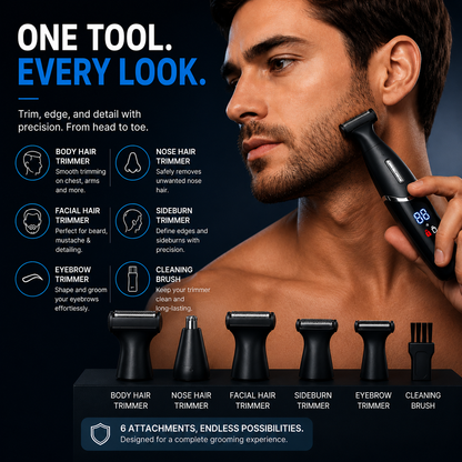 Professional 4-in-1 Body & Face Trimmer